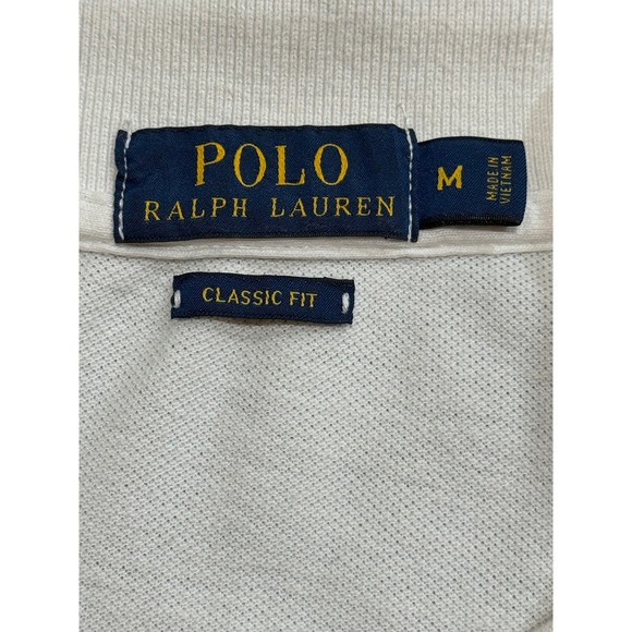 Polo Ralph Lauren Men's Classic Fit Ombre Polo Shirt Size M White Orange - Picture 3 of 9